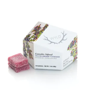 wyld huckleberry hybrid enhanced gummies