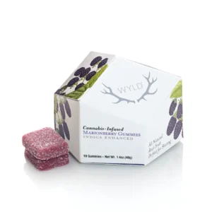 wyld marionberry indica enhanced gummies